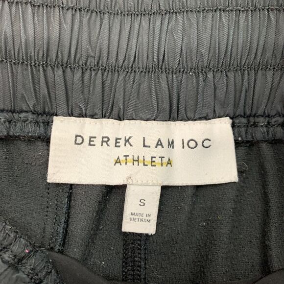 Derek Lam 10C x Athleta Shorts Womens S Small Black Drawstring Zip Pockets *READ - Picture 4 of 14